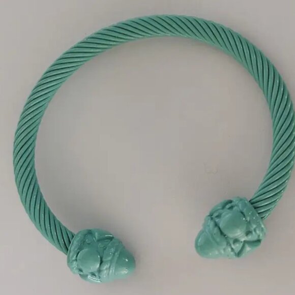 Women’s Stainless Steel Open Cuff Bangle Bracelet - Picture 6 of 11